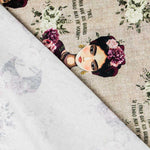 Toile Frida Kahlo Phrases Vert - Ribes y Casals