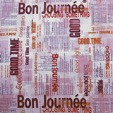 Toile Imprimée Good Time Noir - Ribes y Casals