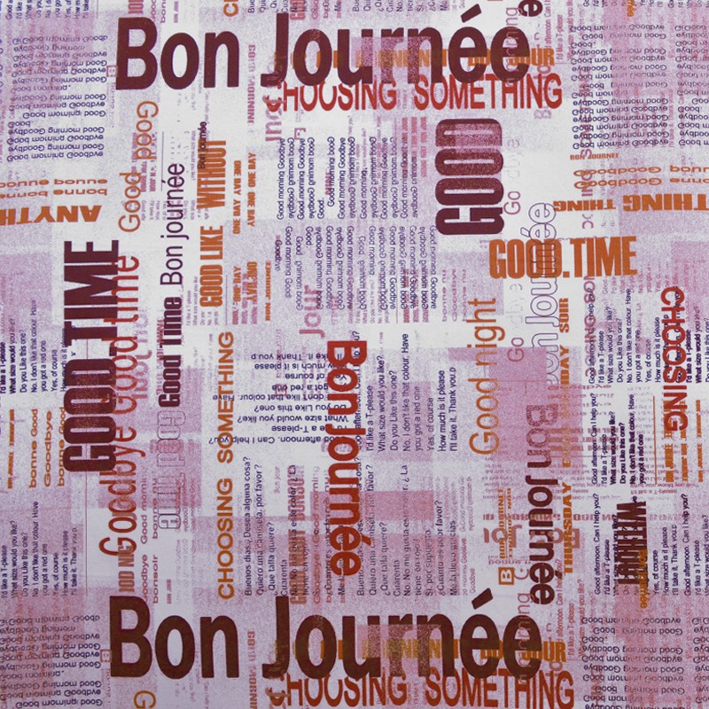 Toile Imprimée Good Time Noir - Ribes y Casals