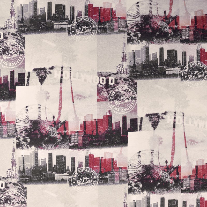 Toile Imprimée Los Angeles Écru - Ribes y Casals