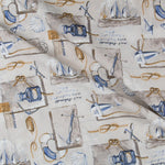 Toile Imprimée Marinière Beige - Ribes y Casals