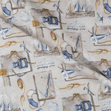Toile Imprimée Marinière Beige - Ribes y Casals