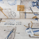 Toile Imprimée Marinière Beige - Ribes y Casals