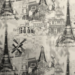 Toile Imprimée Monuments Paris Écru - Ribes y Casals
