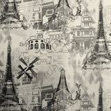 Toile Imprimée Monuments Paris Écru - Ribes y Casals