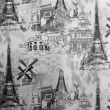 Toile Imprimée Monuments Paris Gris - Ribes y Casals