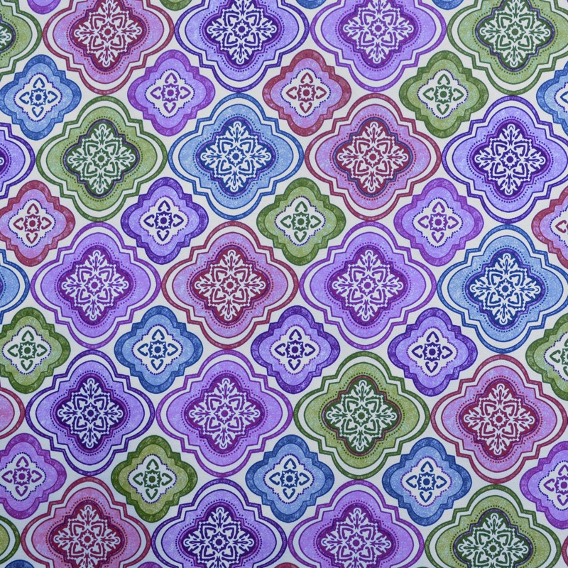 Toile Imprimée Mosaique Multicolore - Ribes y Casals