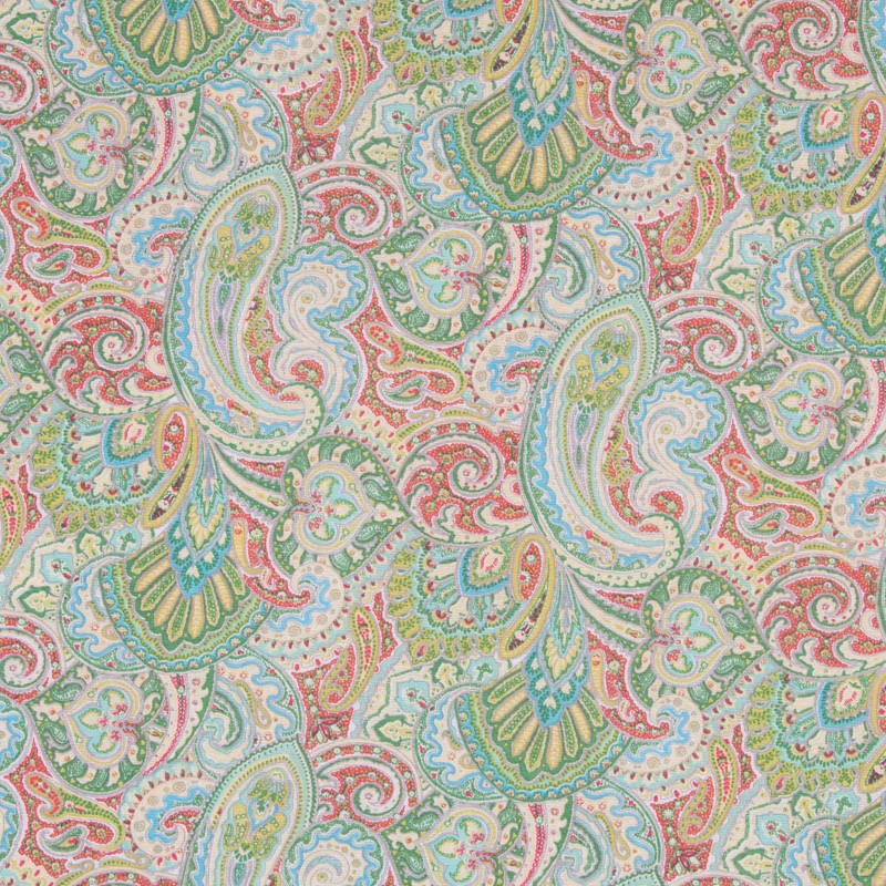 Toile Imprimée Népal Vert - Ribes y Casals