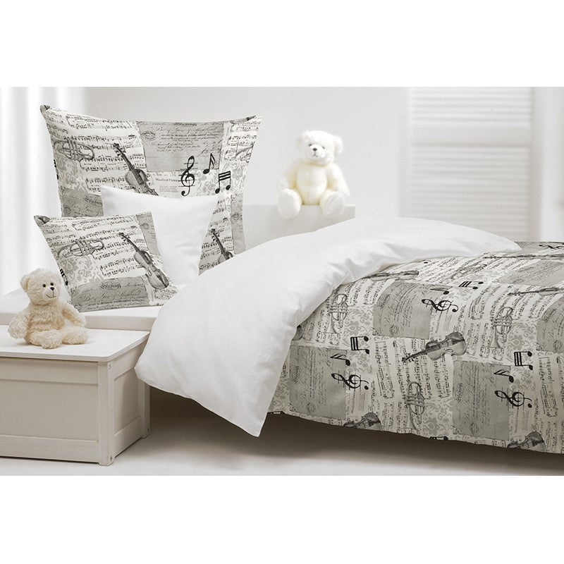 Toile Imprimée Notes de Musique Écru - Ribes y Casals