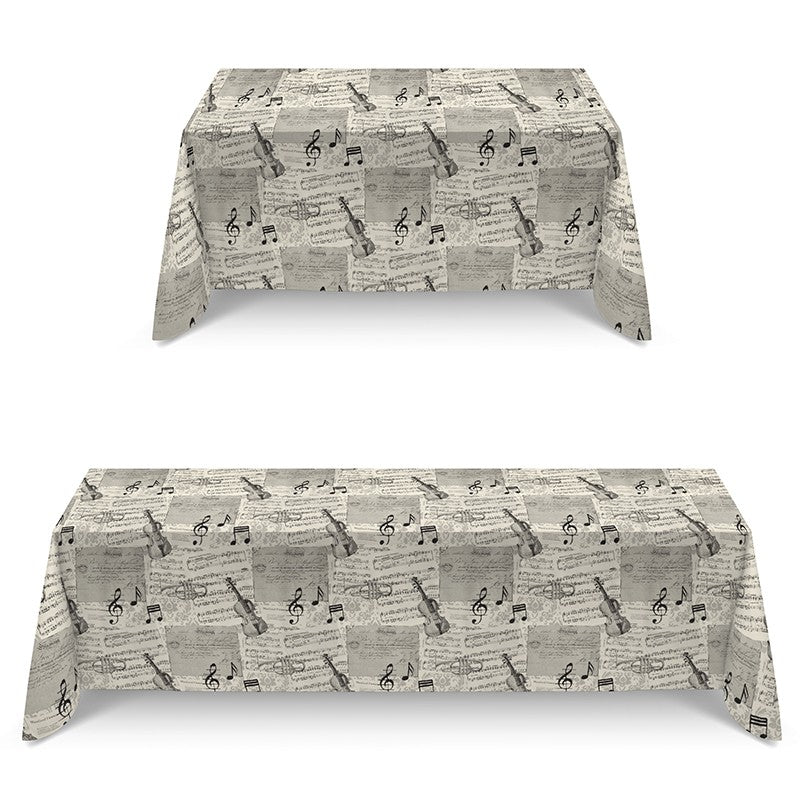 Toile Imprimée Notes de Musique Écru - Ribes y Casals