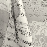 Toile Imprimée Notes de Musique Écru - Ribes y Casals