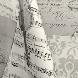Toile Imprimée Notes de Musique Écru - Ribes y Casals