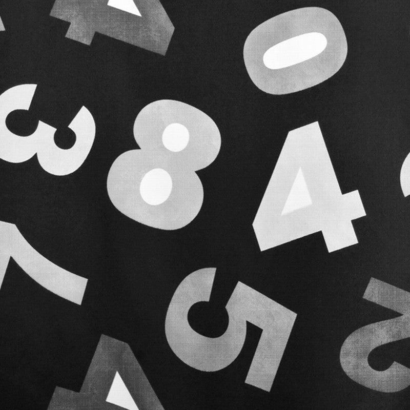 Toile Imprimée Numbers Noir - Ribes y Casals