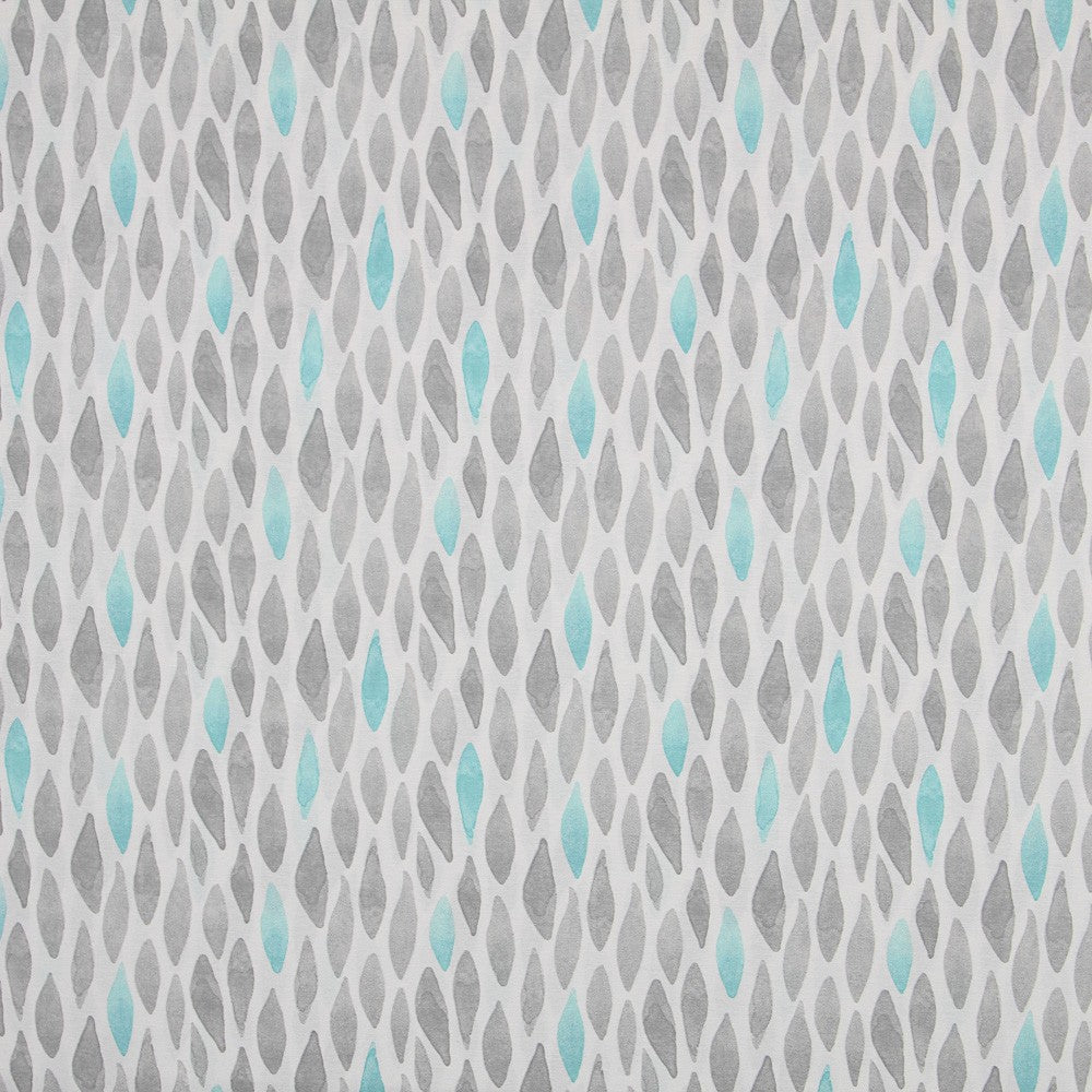 Toile Imprimée Plumes Aigue-Marine - Ribes y Casals