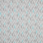 Toile Imprimée Plumes Aigue-Marine - Ribes y Casals