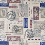 Toile Imprimée Cartes Postales Beige - Ribes y Casals