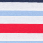 Toile Imprimée Traits Rouge Bleu - Ribes y Casals