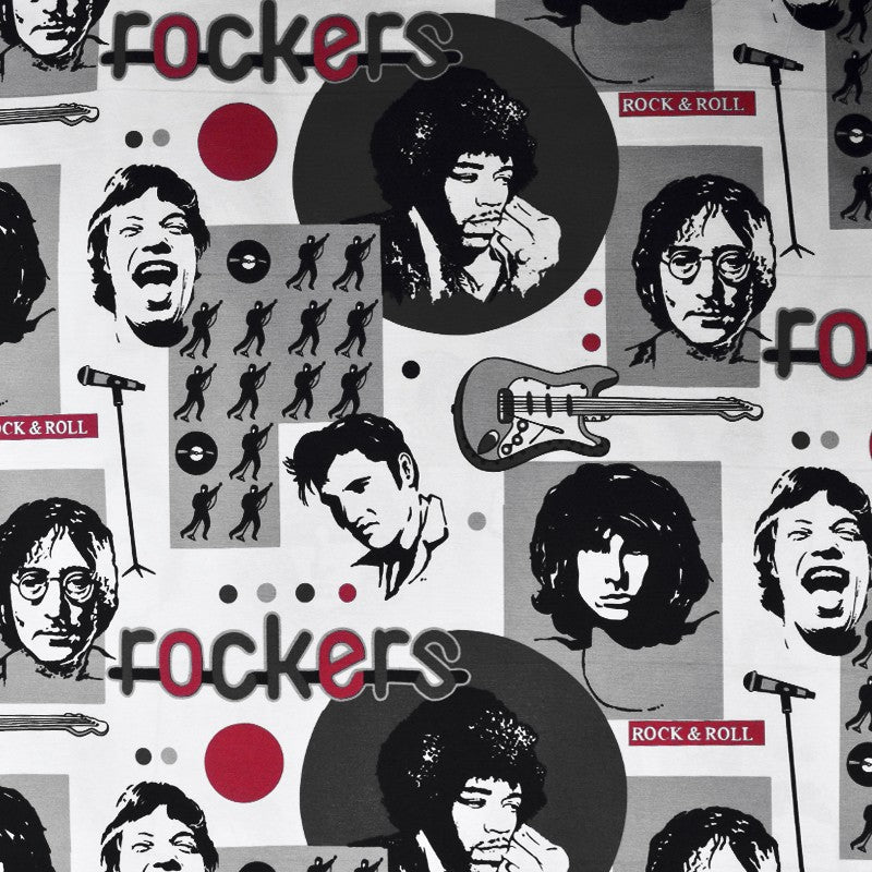 Toile Imprimée Rockers Blanc - Ribes y Casals