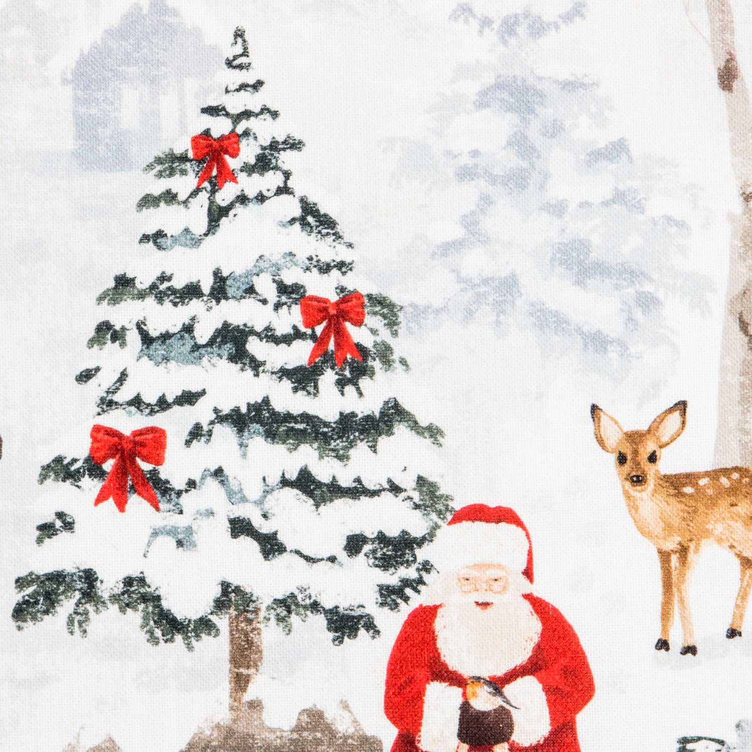 Toile Imprimée Père Noël Blanc - Ribes y Casals