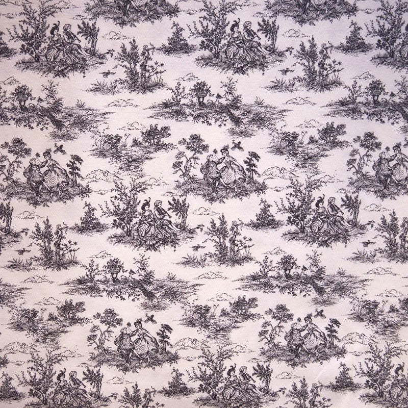Toile Imprimé de Jouy Noir - Ribes y Casals