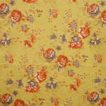 Toile Fleur Orange et Marron - Ribes y Casals