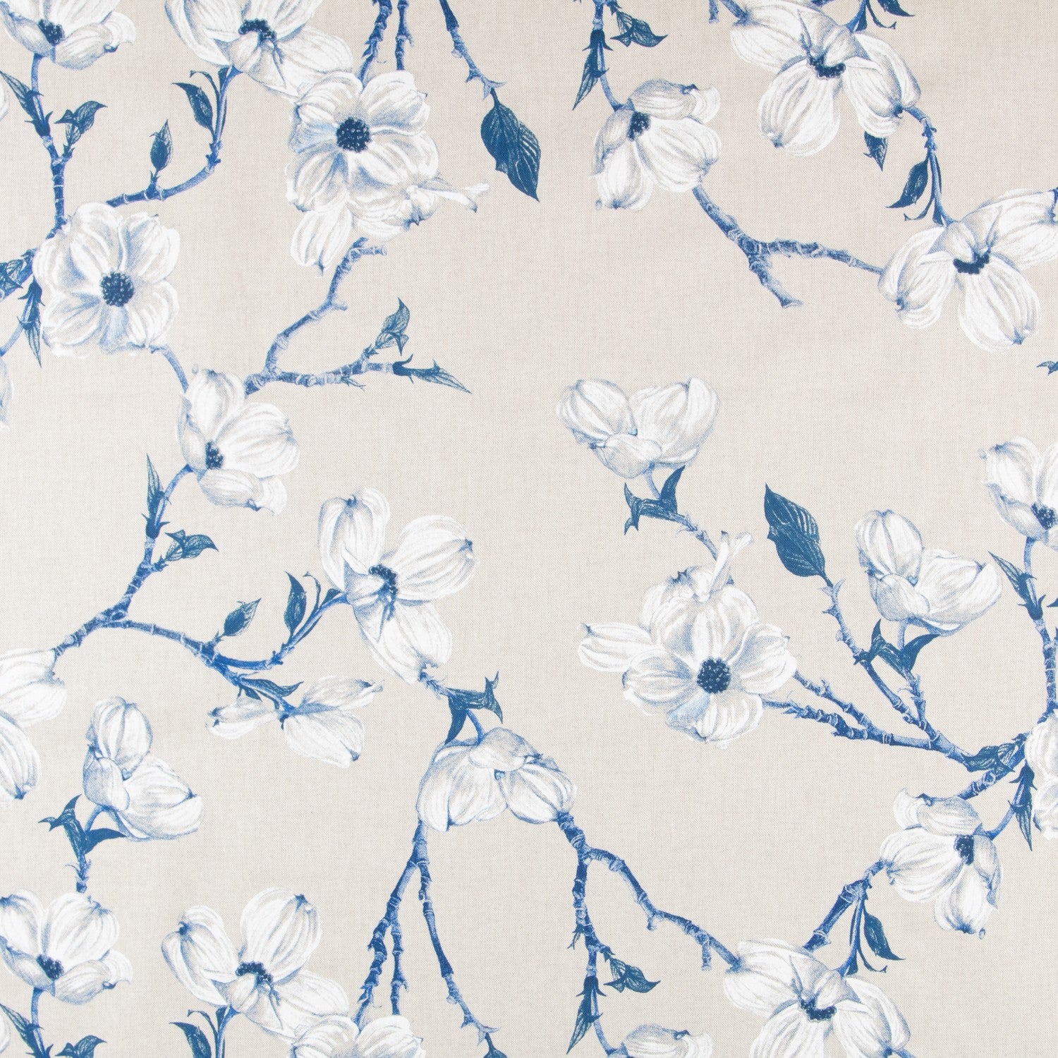 Toile Floral Silvestre Bleu - Ribes y Casals