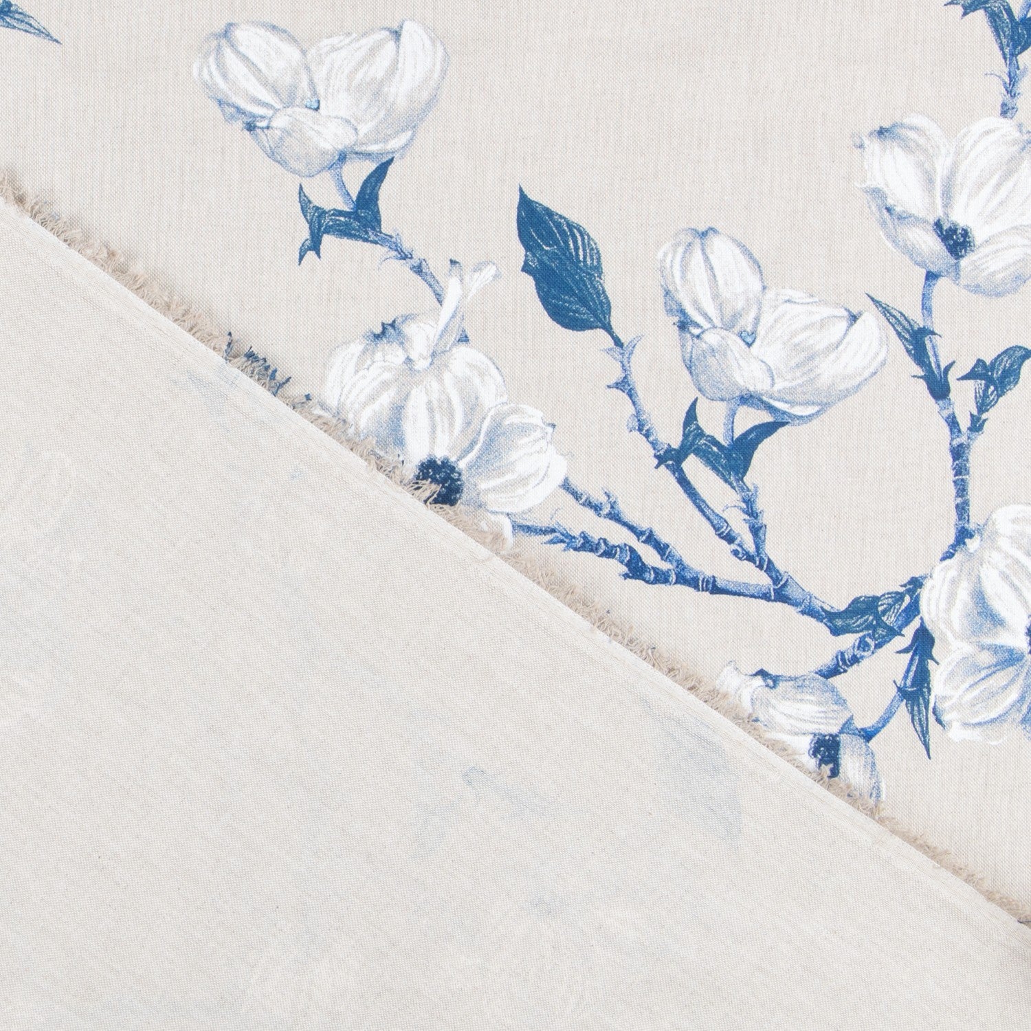 Toile Floral Silvestre Bleu - Ribes y Casals