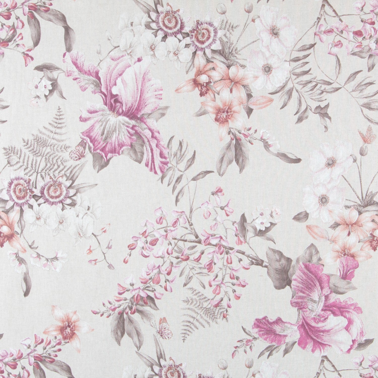 Toile Floral Silvestre Rose - Ribes y Casals