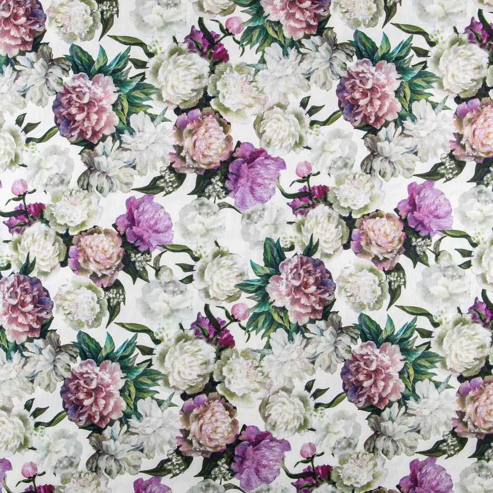 Toile Fleurs Violet Peinture à l&#39;Huile - Ribes y Casals