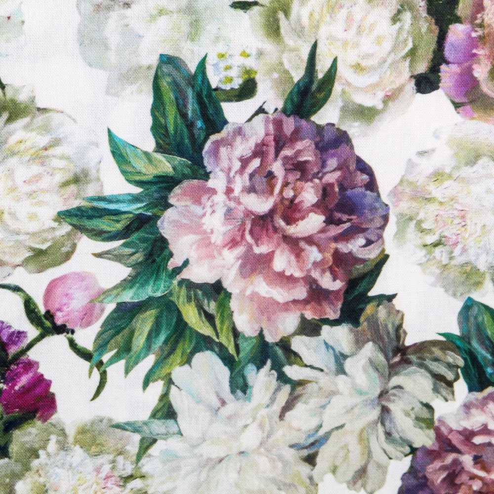 Toile Fleurs Violet Peinture à l&#39;Huile - Ribes y Casals