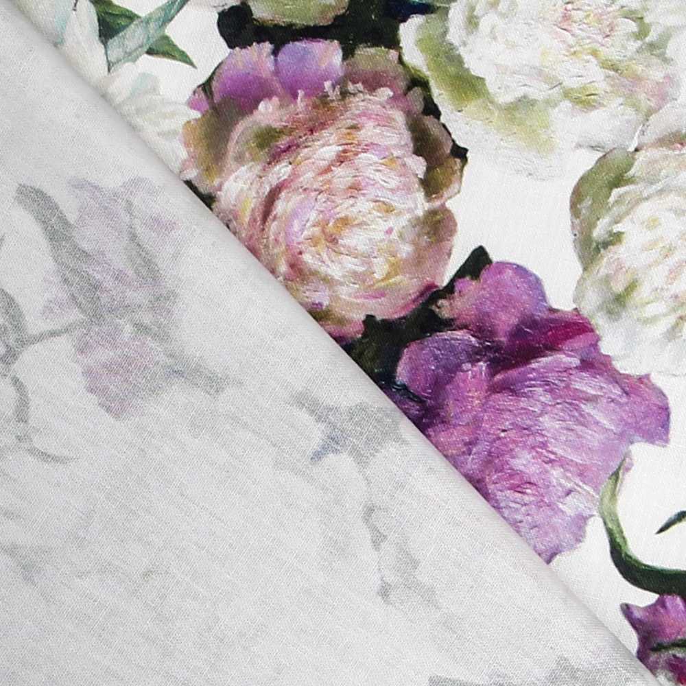 Toile Fleurs Violet Peinture à l&#39;Huile - Ribes y Casals