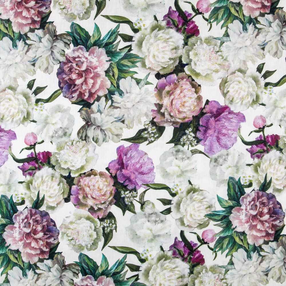 Toile Fleurs Violet Peinture à l&#39;Huile - Ribes y Casals