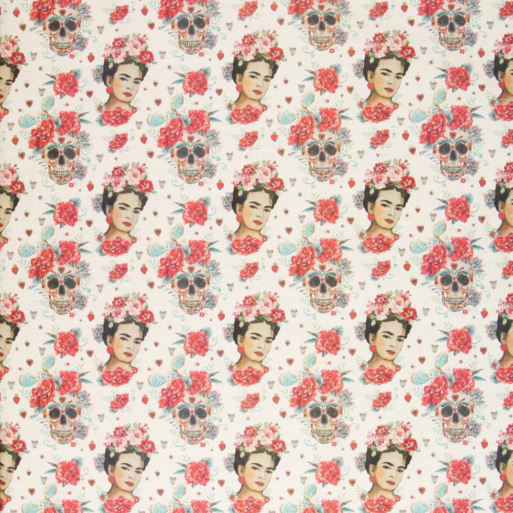 Toile Frida y Catrina Écru - Ribes y Casals