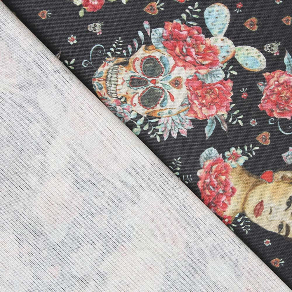 Toile Frida y Catrina Noir - Ribes y Casals