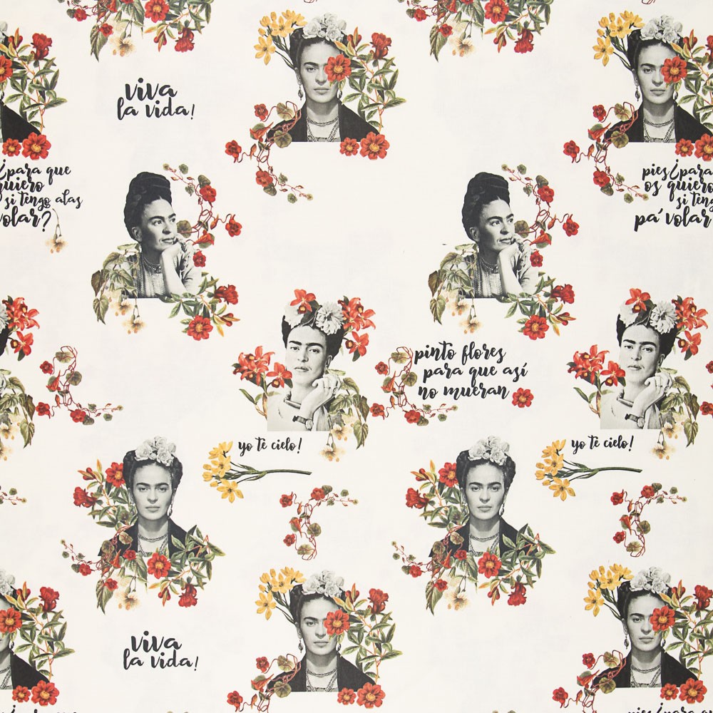 Toile Frida Kahlo Écru - Ribes y Casals