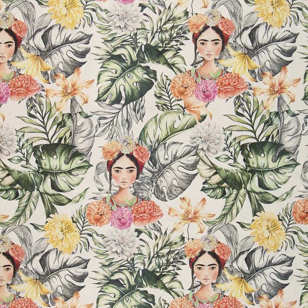 Toile Frida Kahlo Tropicale - Ribes y Casals