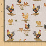 Toile Rustique Poules - Ribes y Casals