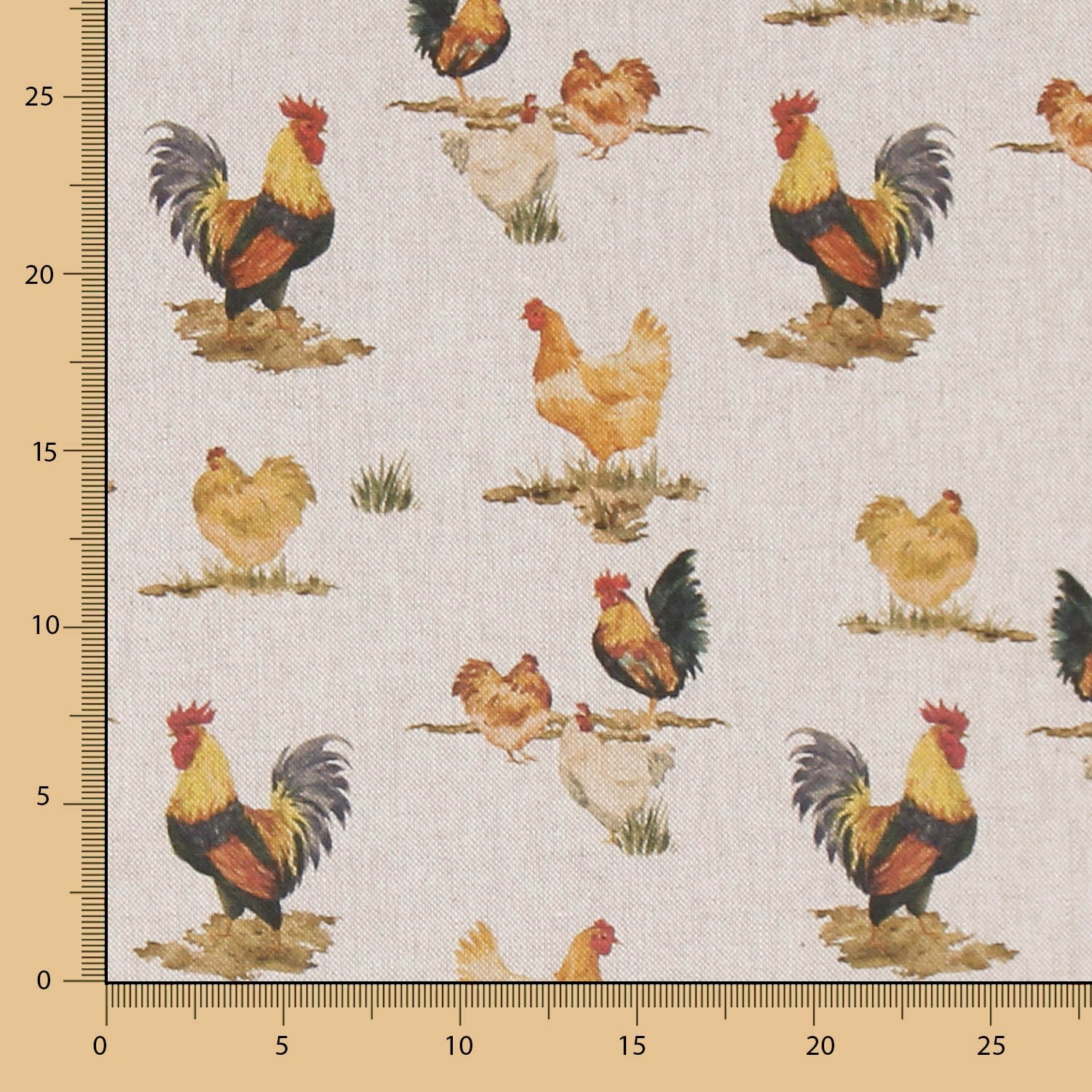 Toile Rustique Poules - Ribes y Casals