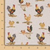 Toile Rustique Poules - Ribes y Casals