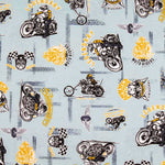 Toile Harley Davidson Bleu - Ribes y Casals
