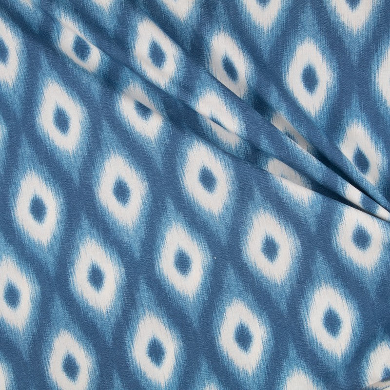 Toile Ikat Losange Bleu - Ribes y Casals