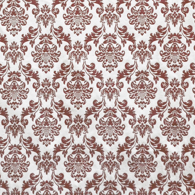 Toile Jacquard Barroque Rouge - Ribes y Casals