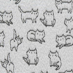 Toile Jacquard Chats Gris - Ribes y Casals