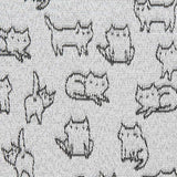 Toile Jacquard Chats Gris - Ribes y Casals