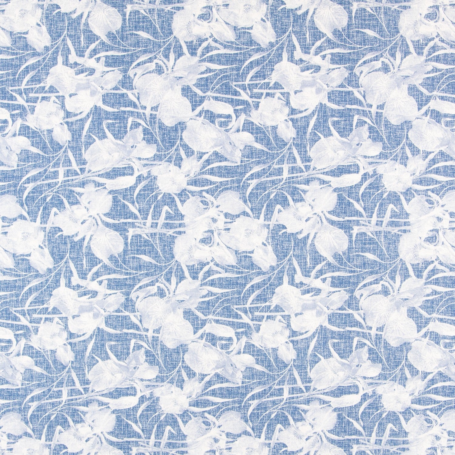 Toile Fleurs de Coton Bleu - Ribes y Casals