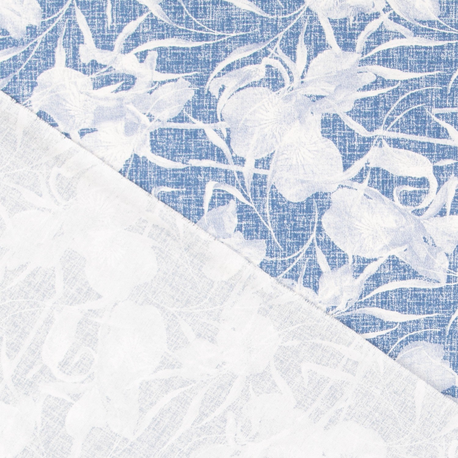 Toile Fleurs de Coton Bleu - Ribes y Casals