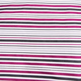 Toile Rayures Noir Fuchsia - Ribes y Casals