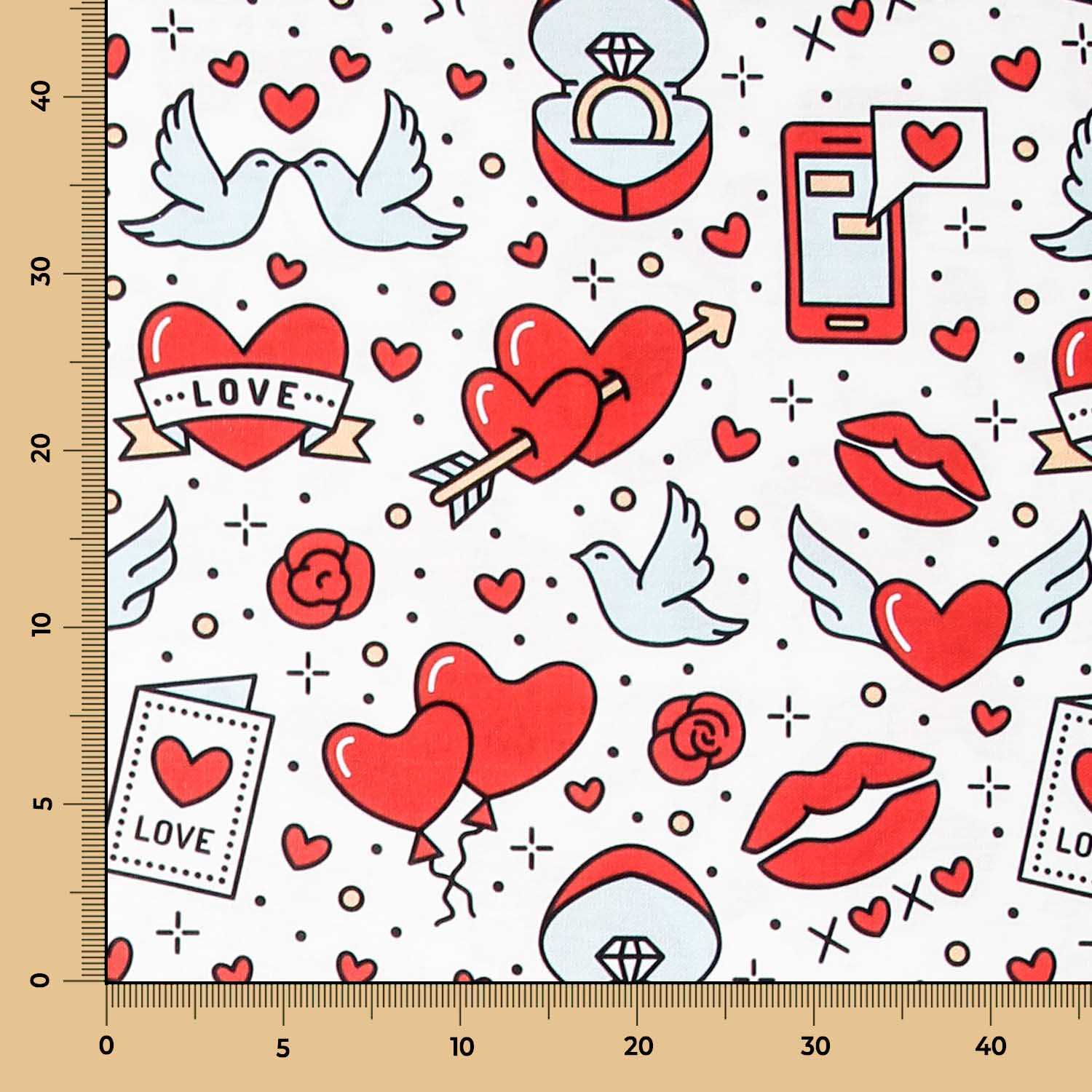 Toile Love Pin Up - Ribes y Casals