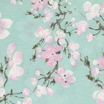 Toile Magnolias Vert Menthe - Ribes y Casals