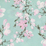 Toile Magnolias Vert Menthe - Ribes y Casals
